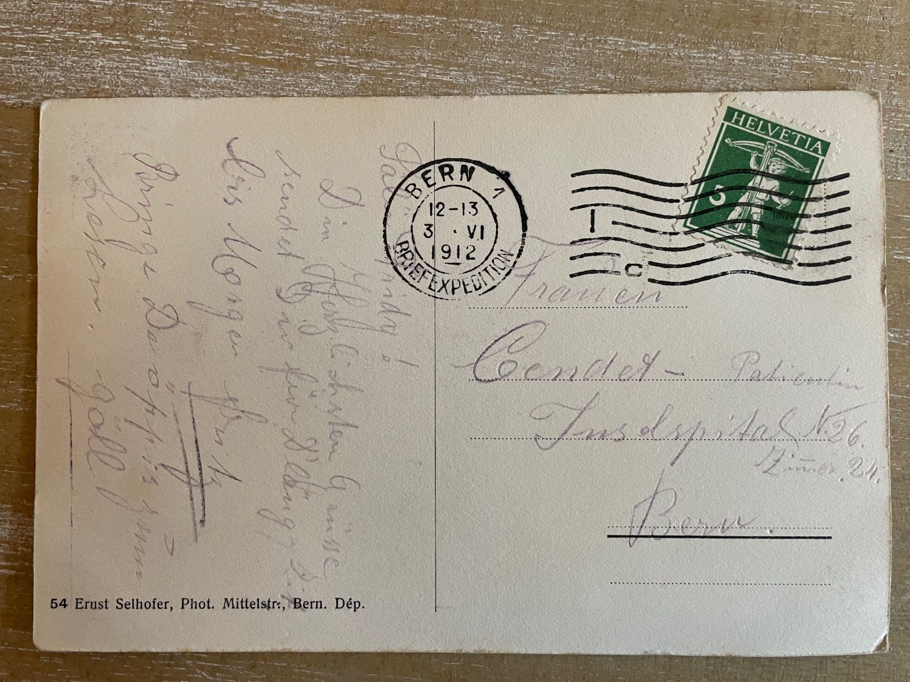 Ansichtskarten: Postkarte Bern 1912 – Gebraucht aus Bern von Dafi7 1