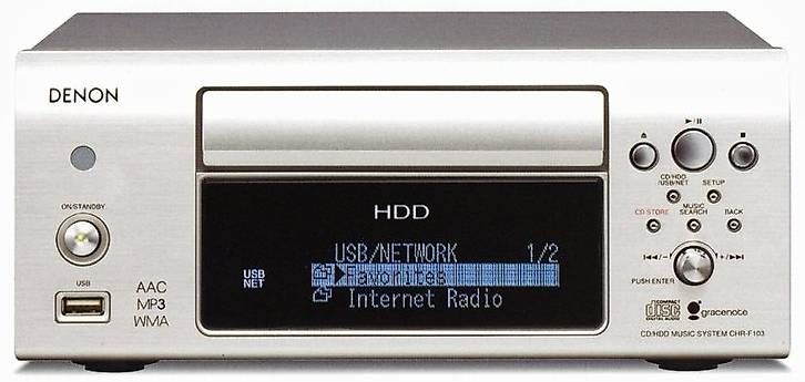 Denon Sistemi audio & multimediali: DENON CHR-F103 - CD-Spieler mit HDD – Usato da Schwyz venduto da Burnsdesign