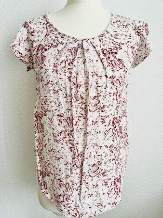 Sommerliches Bluse mit Rosenmuster, Gr S