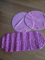 Badezimmerteppiche rund rosa Badematte Badezimmer Teppich