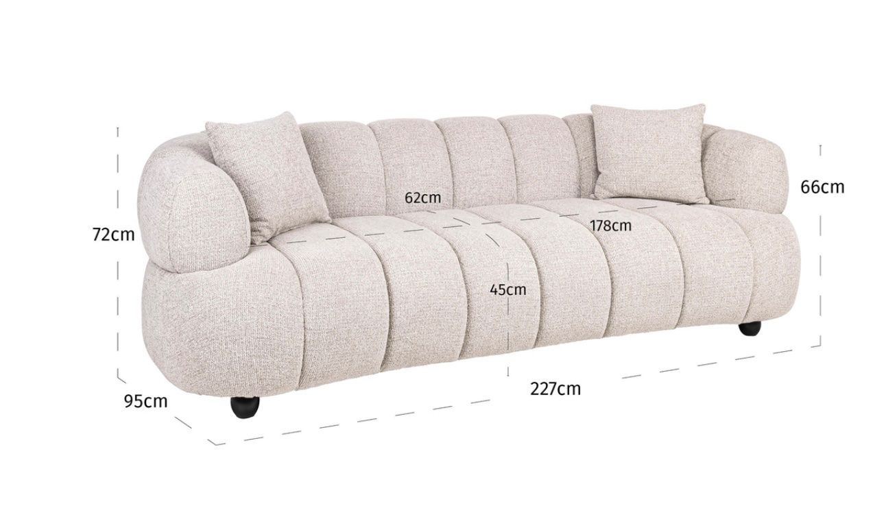 Divani: RICHMOND INTERIORS** Sofa Amelia natural fancy – Nuovo e nell'imballaggio originale da Ruswil venduto da Miami-2026 4