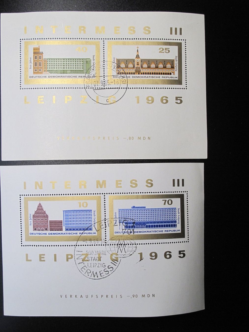 Tutti i francobolli: DDR 1965 INTERMESS III Block 23-24gest – Usato da Wil SG venduto da fva01