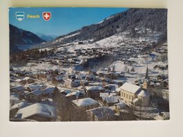 Fiesch dat. 1984, Winterlandschaft mit Schnee, Wallis!
