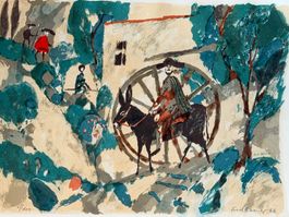 Fred Bauer 1966 Litho Don Quijote 69/100 guter Zustand