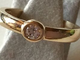 Massiver Brillant Solitaire Ring