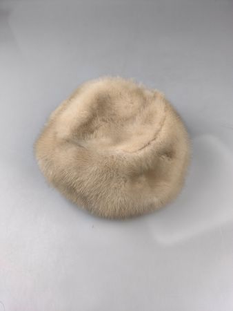 Pelzkappe Damen beige Grösse M guter Zustand