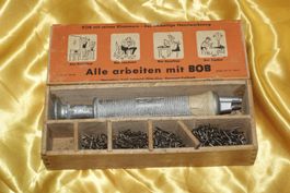 (77)  Uraltes Werkzeug BOB, original Holzkistli ,BOB