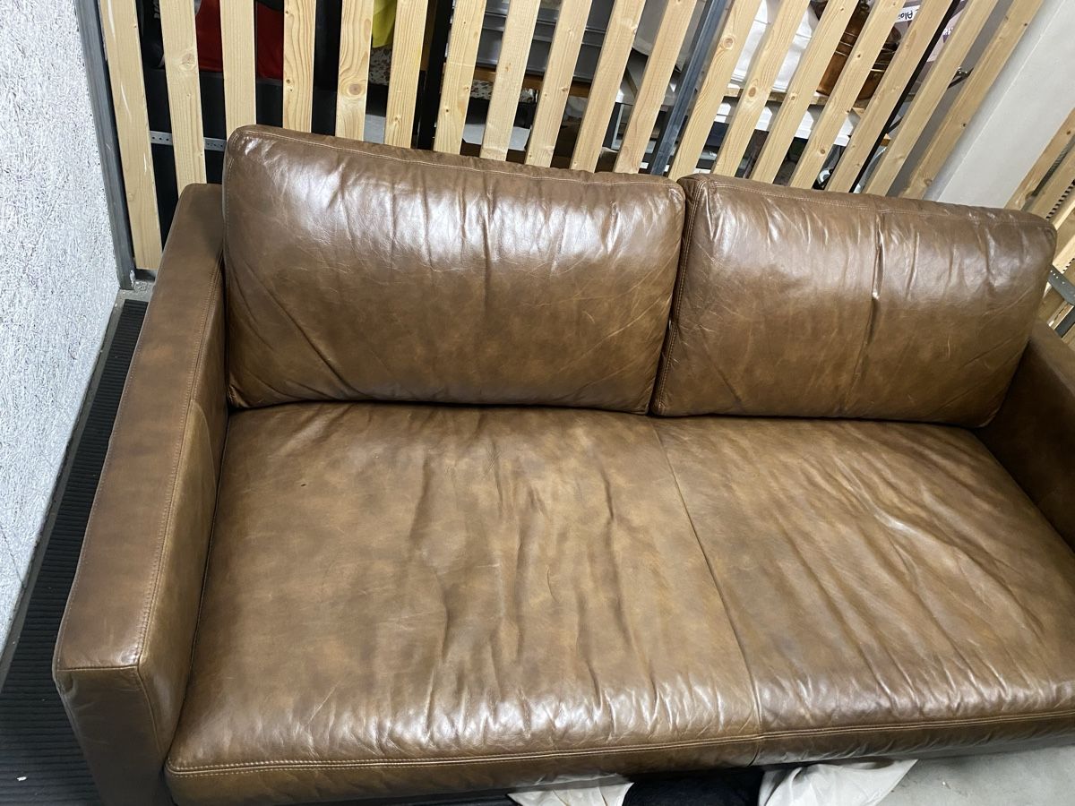 Divani: Brown Leather Sofa - Stylish and Comfortable Seating! – Usato da Zürich venduto da ana_m6d2 1