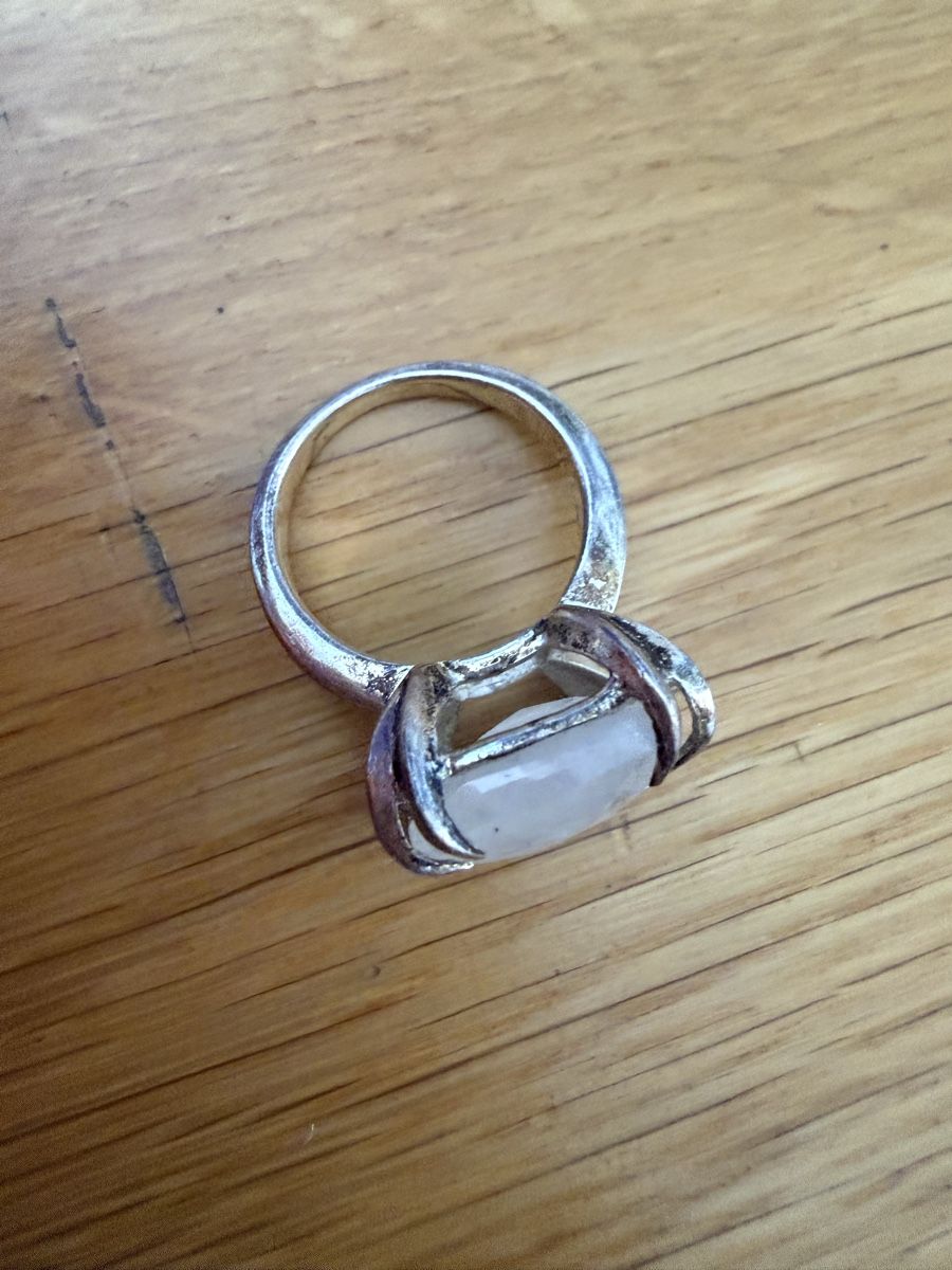 Anelli: Ring Mondstein Silber mit Stein guter Zustand – Usato da Richterswil venduto da cobruetsch 3