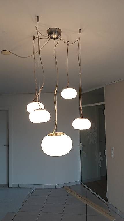 Kronleuchter & Deckenlampen: Deckenleuchte "Blow", Pendel, 5-teilig, weiss – Gebraucht aus Schenkon von erwin-53 1