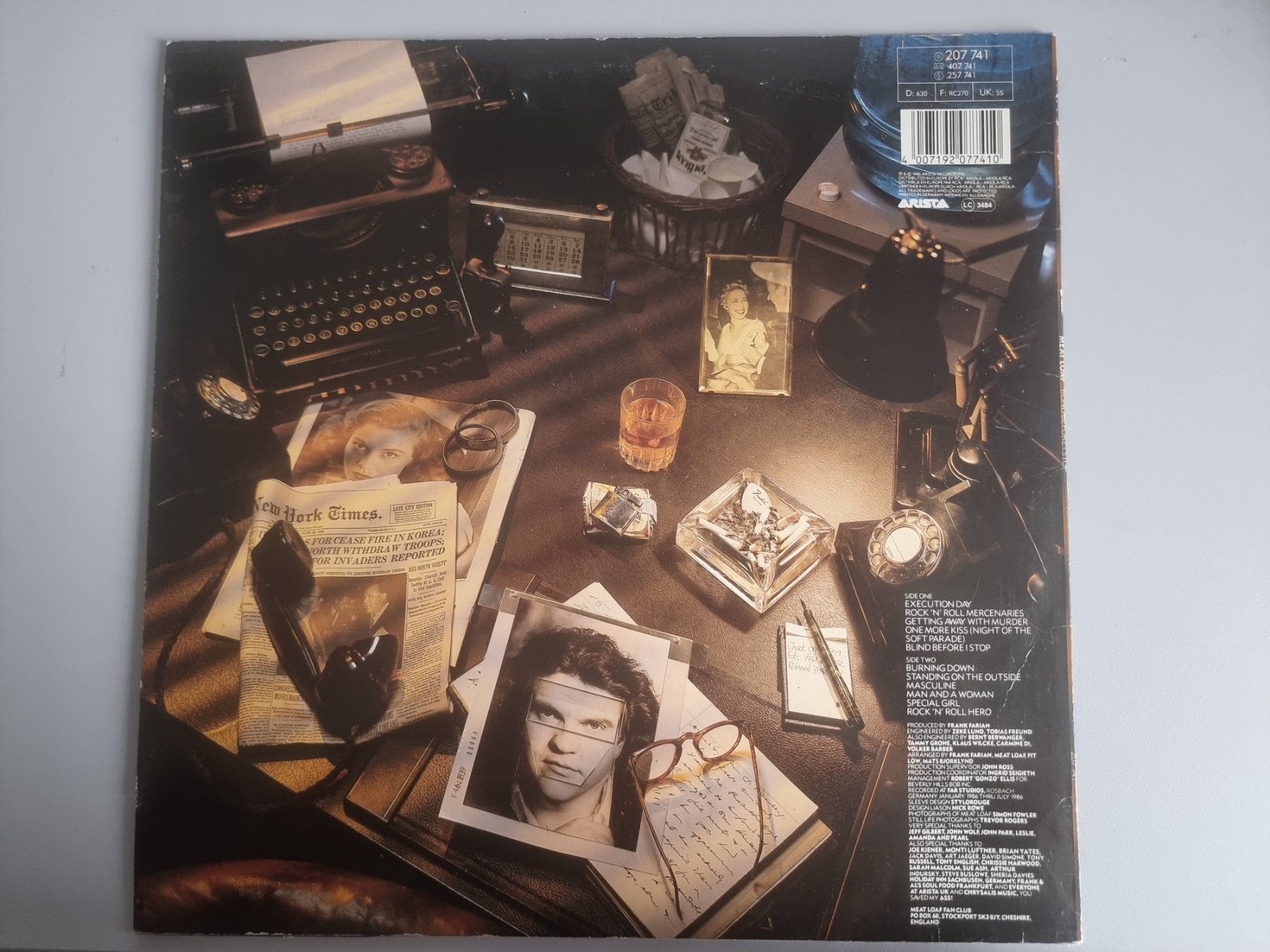 Dischi in vinile: LP Meat Loaf – Blind Before I Stop – Usato da Schaffhausen venduto da Kellerrassel 2