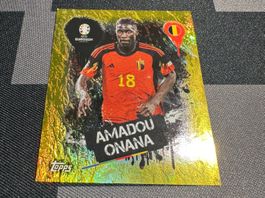 Topps Uefa Euro EM 2024 GOLD BEL 3 Amadou Onana