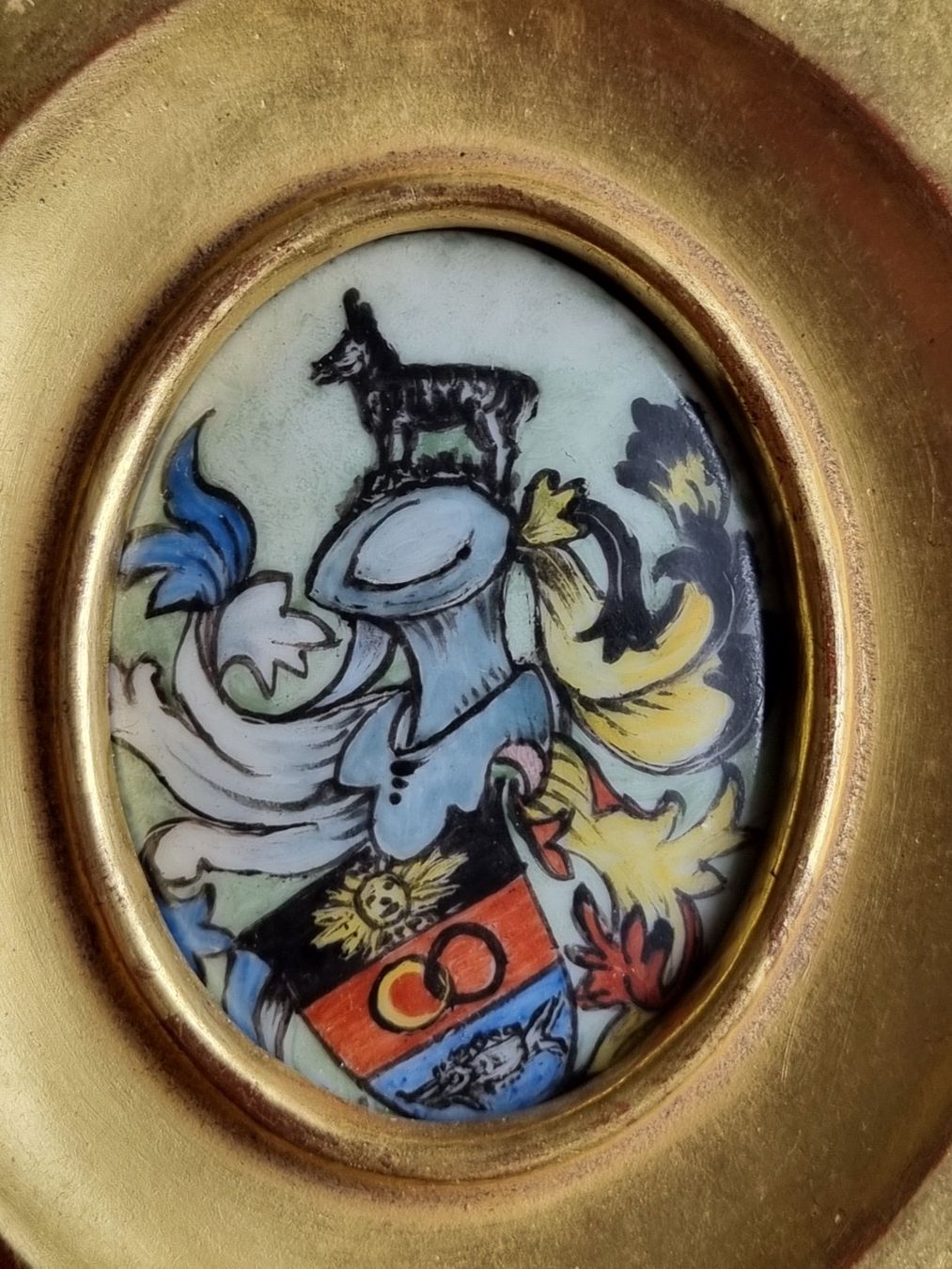 Dipinti: 2 Kleine Wappen Gemälde – Usato da Schaffhausen venduto da Leveron13 7