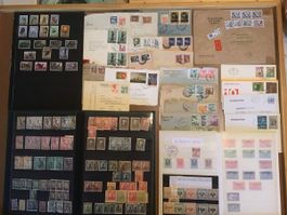 Briefmarkensammlung Jugoslavien und Albanien.
