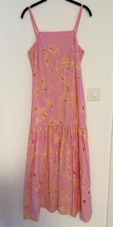 Beatrice B Sommerkleid rosa Stickerei Gr. 36/38