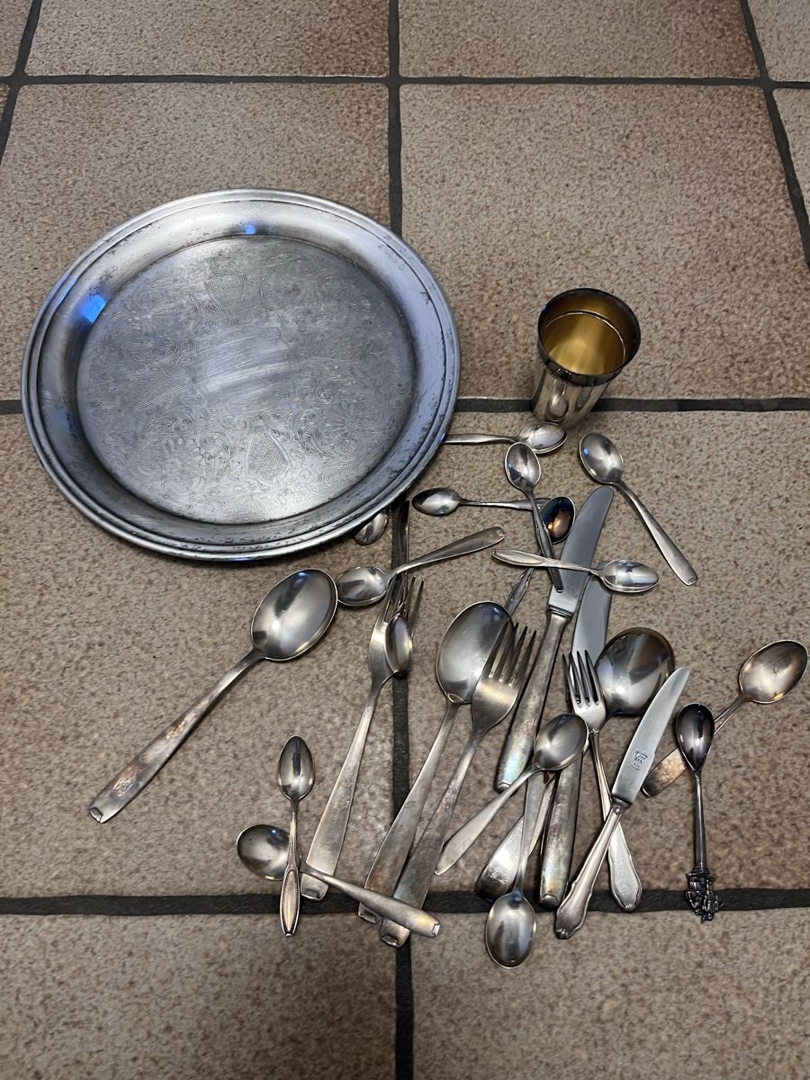 Set di posate: Versilbertes Besteck Lot – Usato da Hindelbank venduto da Goldgrube24
