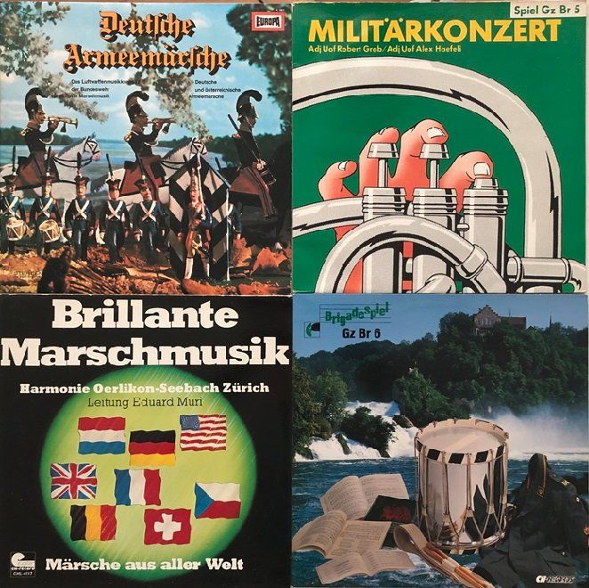 Schallplatten: 4x LPs Blasmusik – Gebraucht aus Grüningen von azulmarron