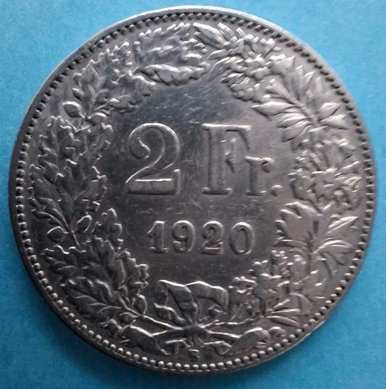Toutes les monnaies: CHF___2.00 1920 TB – D'occasion à Fribourg par Kiki020