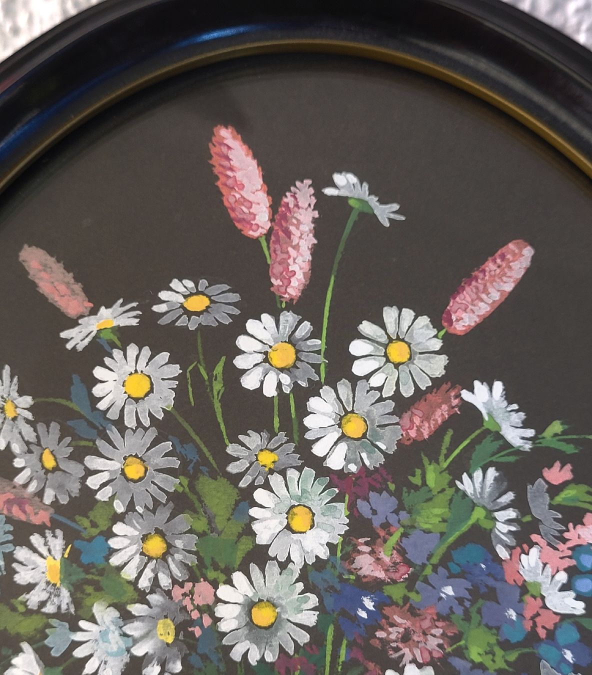 Dipinti: Ab 1.- Gemälde Wildblumen signiert Fr.Heitzmann 1966 – Usato da Buttikon SZ venduto da Renco 2