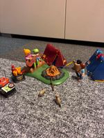 Playmobil Lagerfeuer mit Zelten