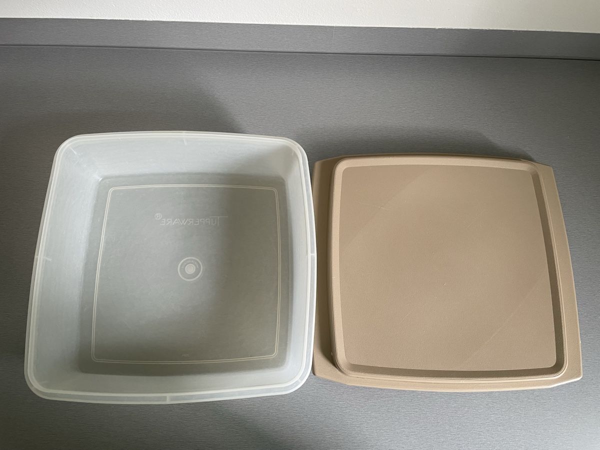 Tupperware Contenitori & Simili: Tupperware Vorratsdose gross Quadratisch beige/Transparent – Usato da St. Moritz venduto da cri_h9tt 4