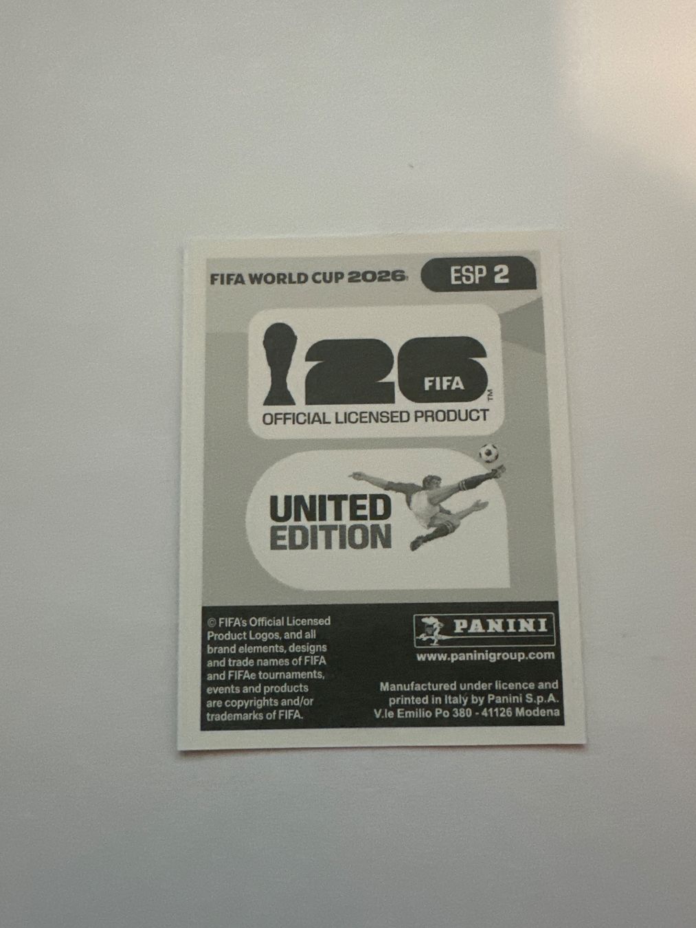 Panini Carte collezionabili: Panini FIFA WM 2026 Sticker - ESP 2 – Usato da Sulz AG venduto da DealWerk 1
