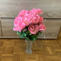 Kunstblume rosa rosen roses rose fleurs artificielles plante