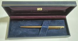 Caran d'Ache stylo à bille plaqué or, avec boîte