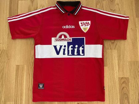VFB STUTTGART # 11 FREDI BOBIC TRIKOT 1996/97 ADIDAS SMALL