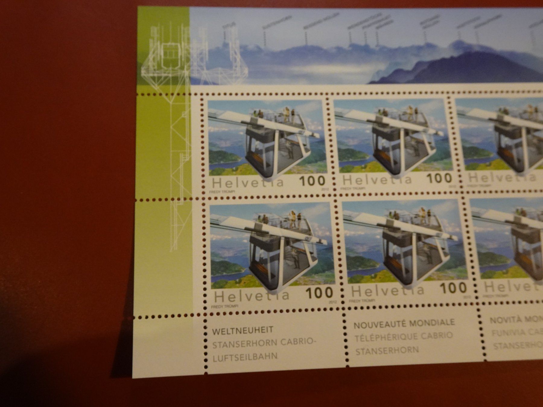 Alle Briefmarken: 2012, KLEINBOGEN STANSERHORN, POSTFRISCH – Neu (gemäss Beschreibung) aus Eschenbach SG von eDaisy 1