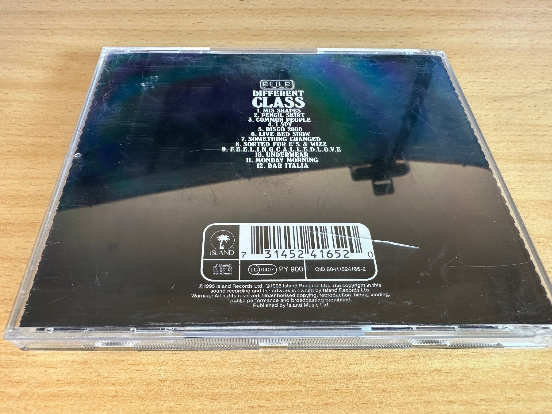 CD: Pulp – Different Class – Usato da Rikon im Tösstal venduto da Alpenmutz 1