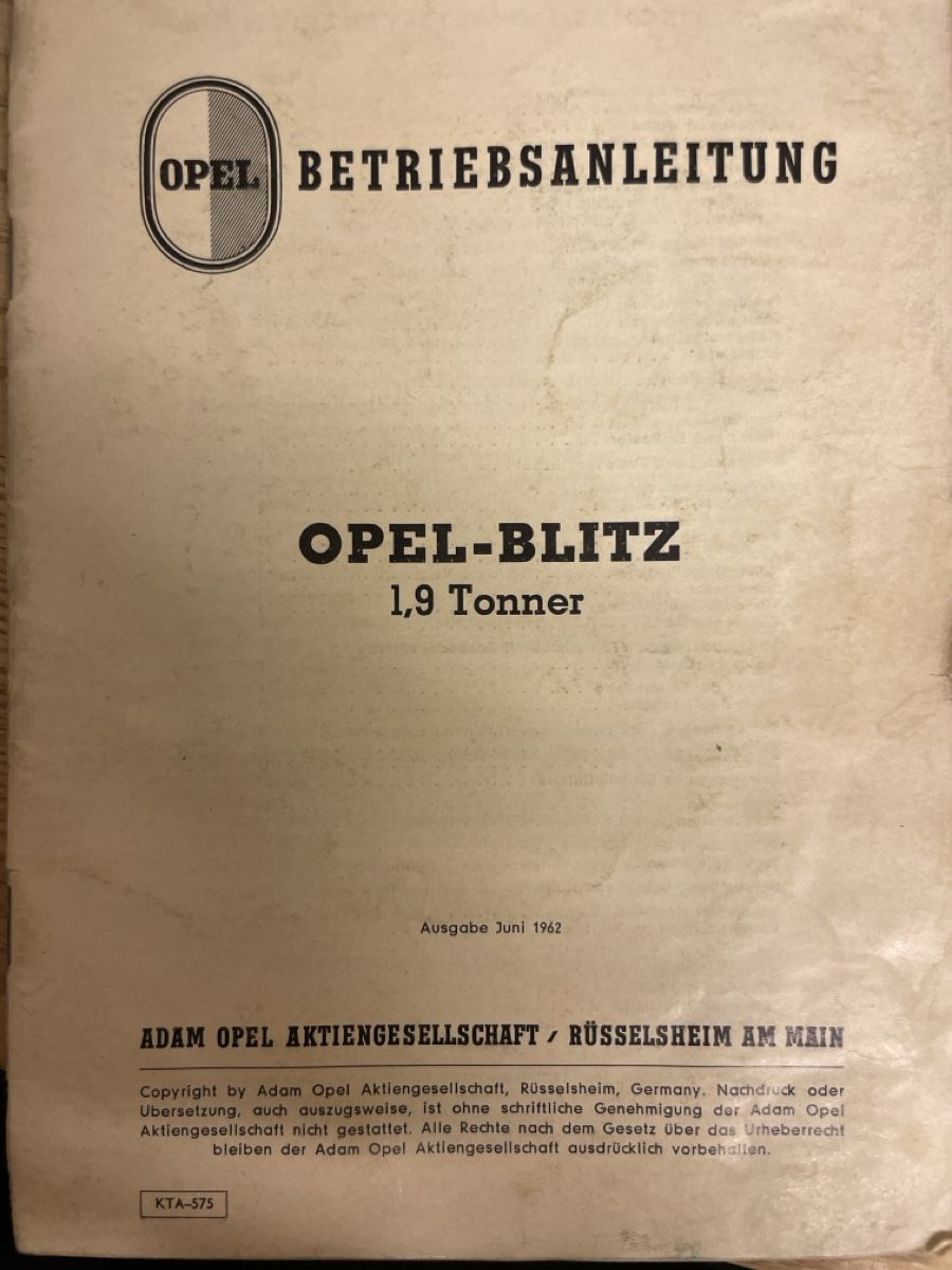 Opel Autos: Opel Blitz Lieferwagen 1.9 Tonner blau Oldtimer – Gebraucht aus Luzern von lelement 6