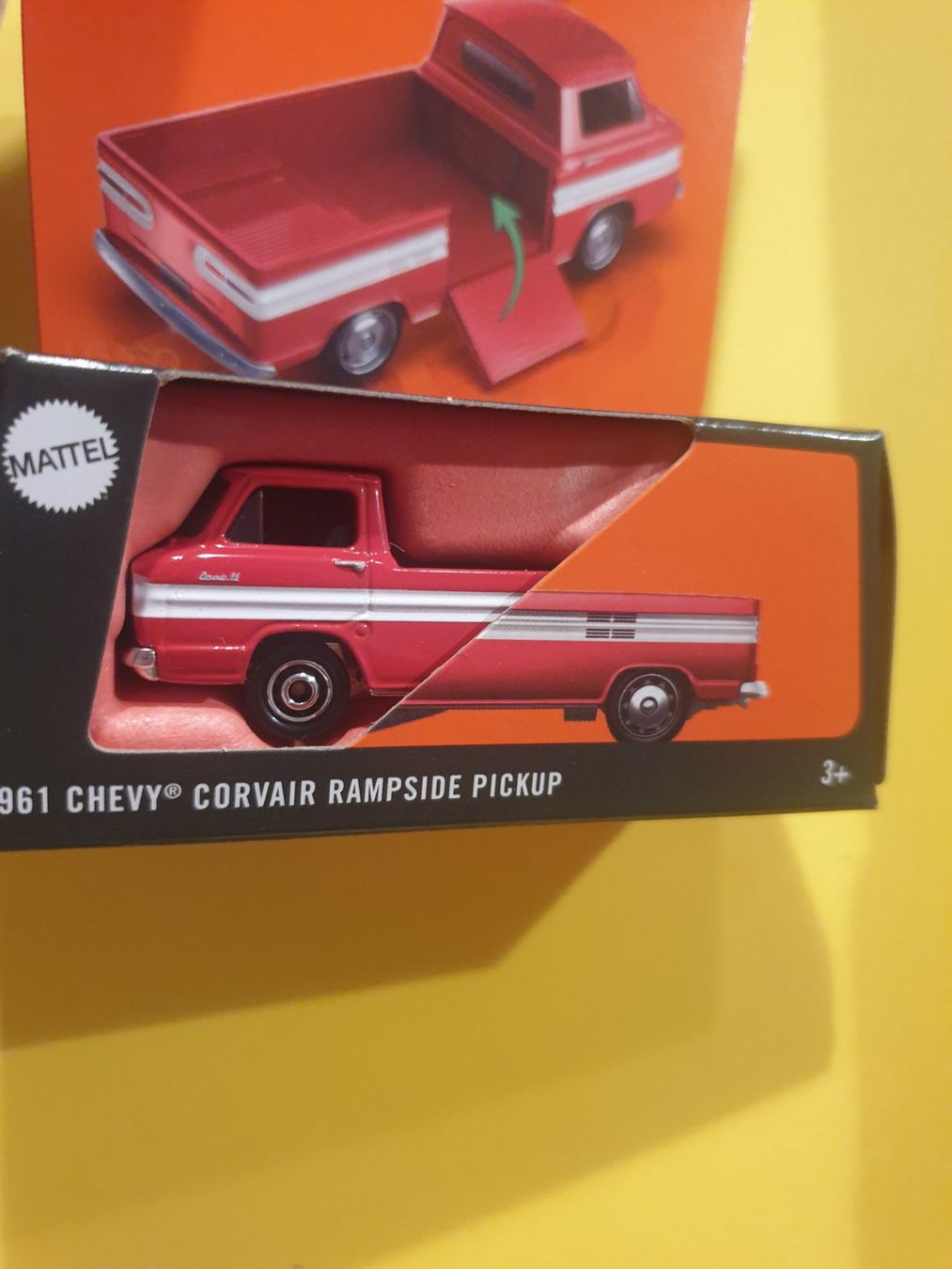 Matchbox Modellini d'auto: Matchbox 1961 CHEVY CORVAIR RAMPSIDE PICKUP – Nuovo e nell'imballaggio originale da Oftringen venduto da Rotor 2