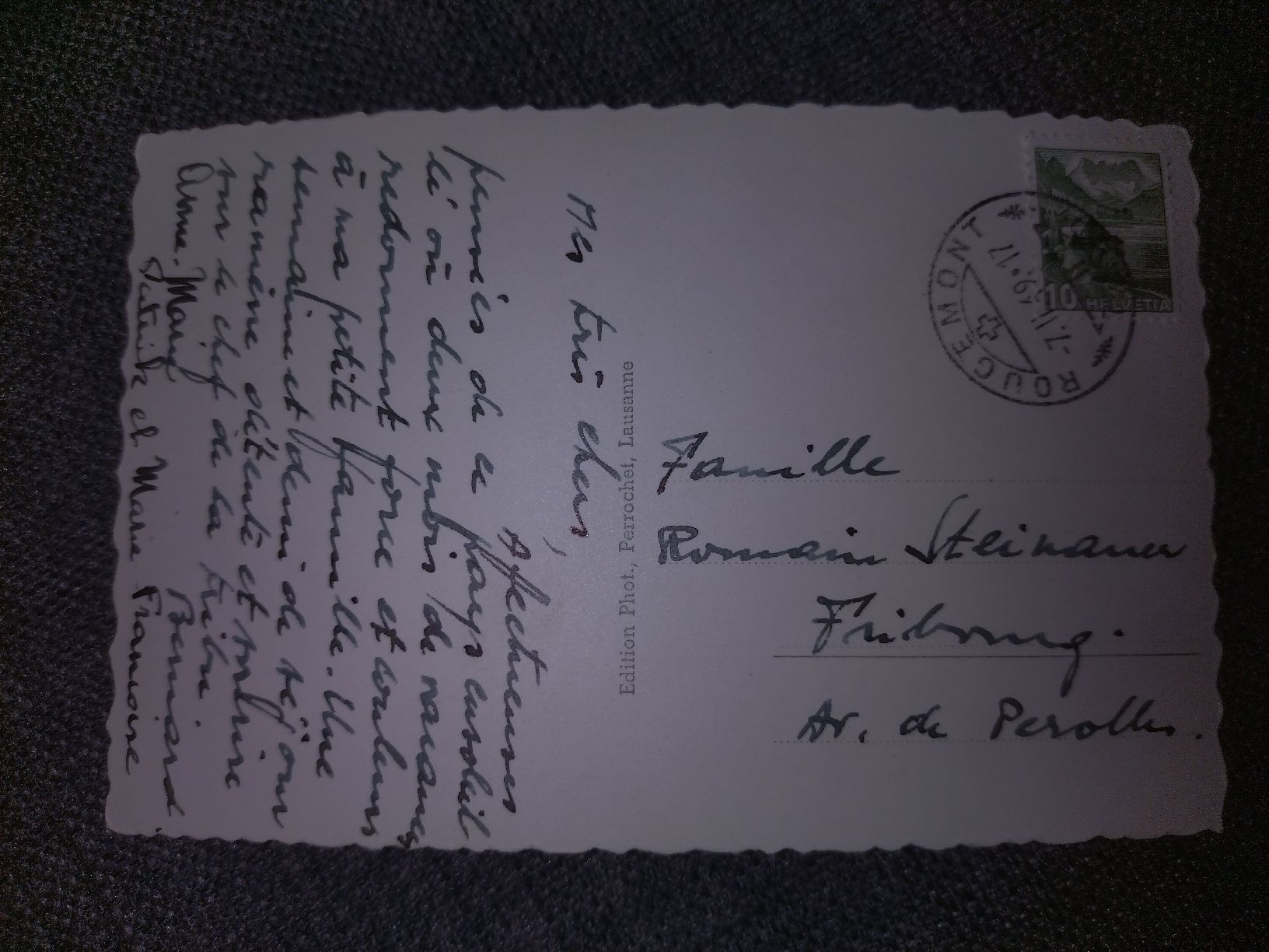 Cartoline postali: Carte postale ancienne Rougemont Suisse vue générale  – Usato da Farvagny-le-Grand venduto da LaCaverne 2