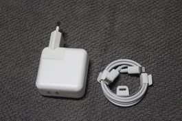 Duo 35W iPhone 2x USB C Netzteil +1meter lightning kabel