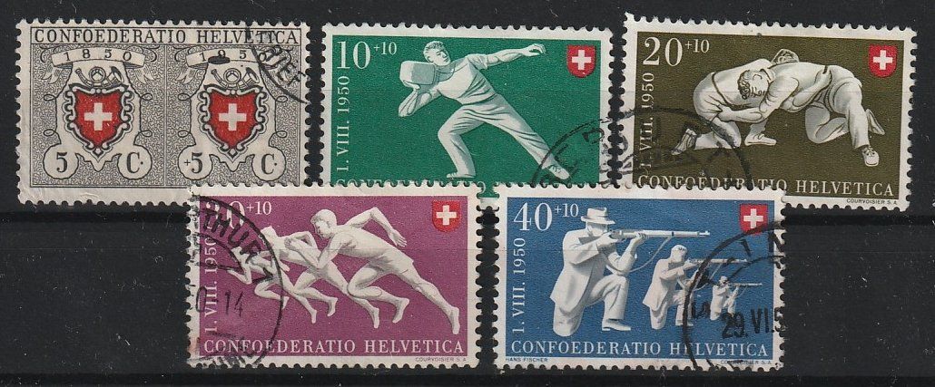 Tutti i francobolli: Pro Patria 1950, gest. – Usato da Jegenstorf venduto da Wintersport