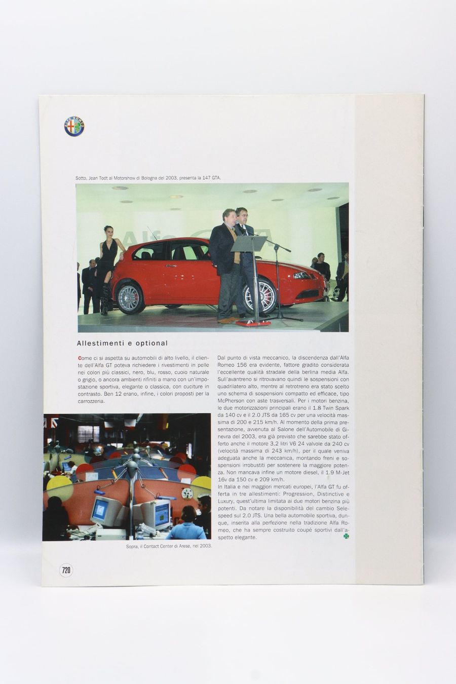 Alfa Romeo Dokumente: Alfa Romeo Giulia T.I. Super Le Protagoniste Prospekt – Gebraucht aus Bühl b.Aarberg von  1