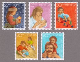1987_J302-306_Pro JUVENTUTE_Entwicklung Kind/Weihnachten !**