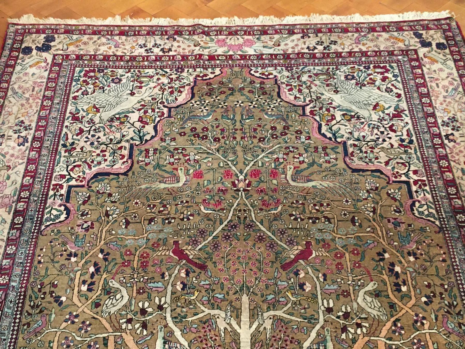 Tappeti: Isfahan Teppich mit Lebensbaum – Usato da Basel venduto da Lancer4 1