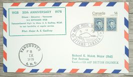 TR102 Enveloppe + Timbre Canada 1978 Theme Aviation