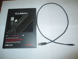 Câble USB AUDIOQUEST CARBON C <-> B     0,75m (comme neuf) !