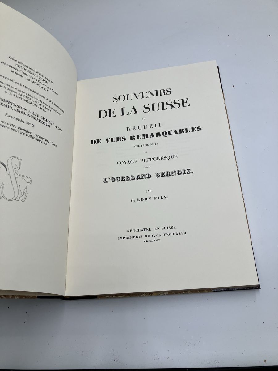 Bücher: Souvenirs de Suisse par G.Lory Fils – Gebraucht aus fribourg von Retroverso 2