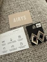 AIRYS Ohrringe silberfarben geometrisch neu