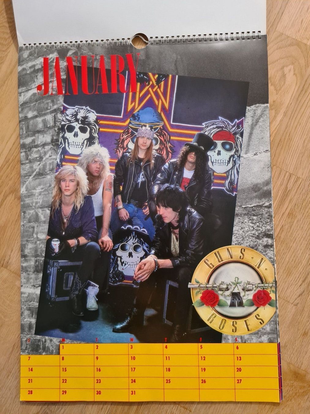 Kalender: GUNS 'N' ROSES Kalender 1990 – Gebraucht aus St. Gallen von chilly81 1