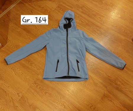 Softshell Jacke, hellblau, Gr. 164, Top Zustand für Übergang