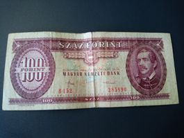 Ungarische 100 Forint Banknote von 1984 - Selten!