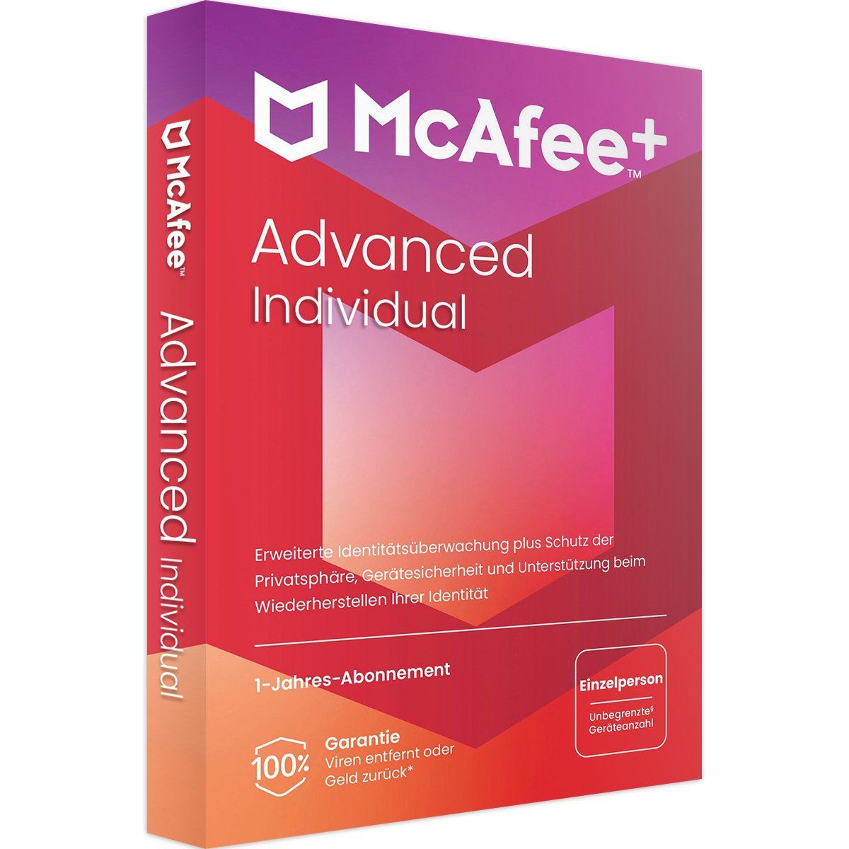 Mcafee Software: McAfee+ Advanced Individual 1 User/unlimited D/1Y – Neu (gemäss Beschreibung) aus Vaduz von KeysDistributionGmbH