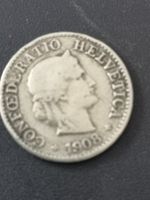 Schweizer Münze 5 Rappen 1908
