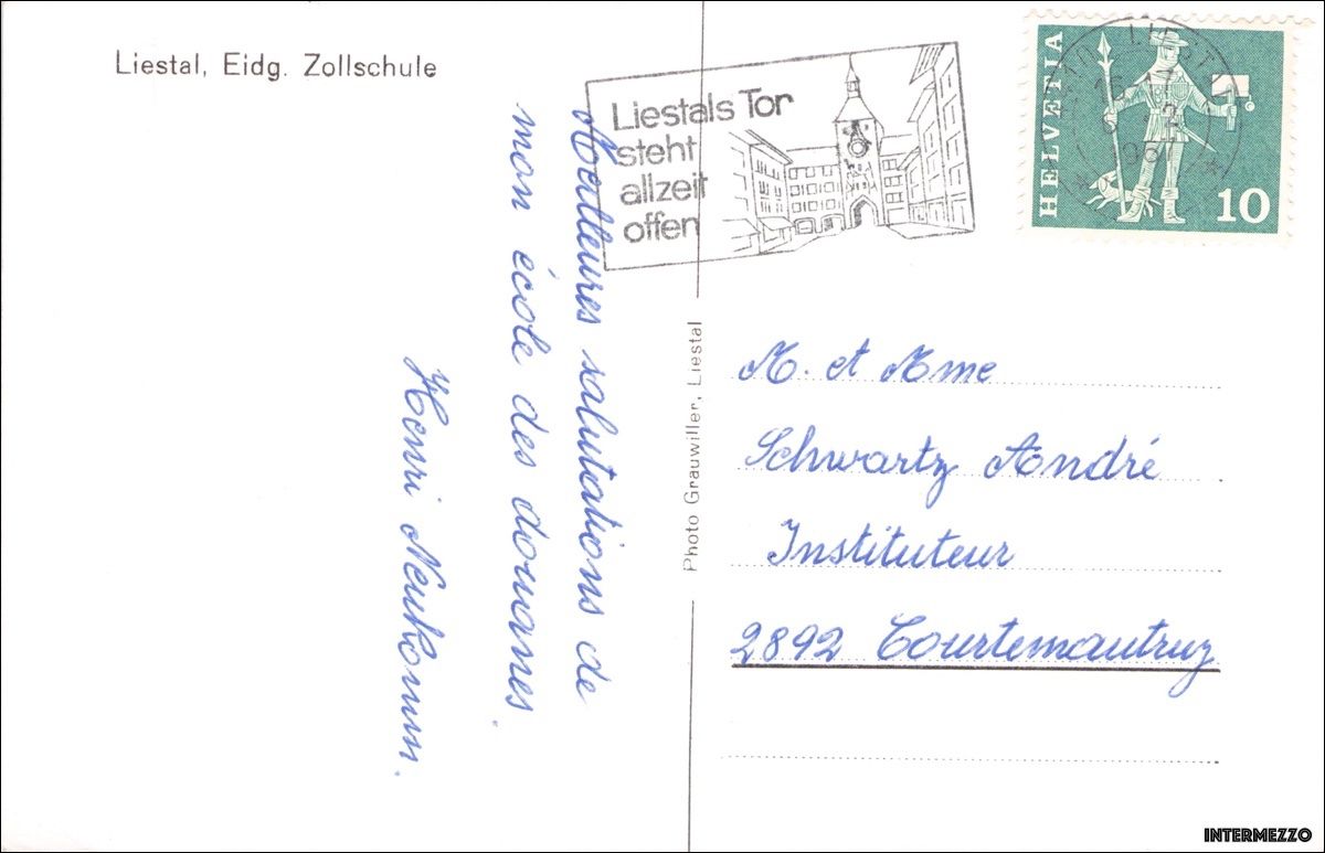 Cartes postales: Liestal // Eidgenössische Zollschule – D'occasion à Basel par intermezzo12 1