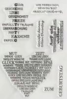 Silikonstempel Geburtstag Herz Text